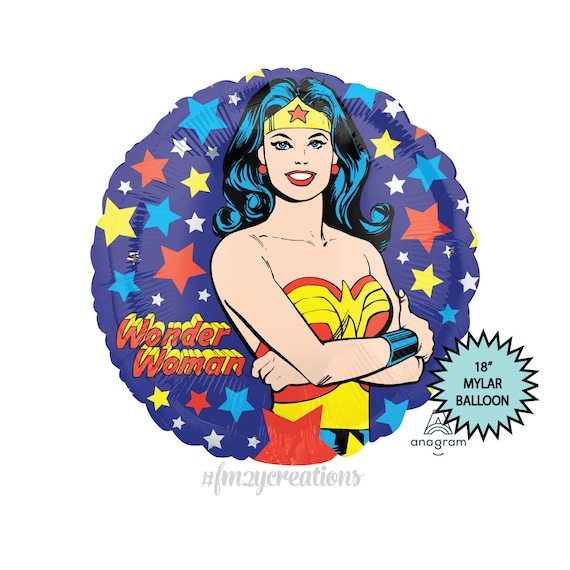 Wonder Woman Balloons | Superhero Birthday | Wonder Woman Party | 5TH Birthday | Wonder Woman Birthday Party Balloons | Girls Birthday Il_570xn