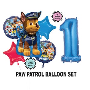 PAW PATROL verjaardagsfeestje | Paw Patrol-ballonnen | Chase Paw Patrol verjaardagsballons Boy Paw Patrol PARTY Decor | Verjaardagsfeestje pootafdruk