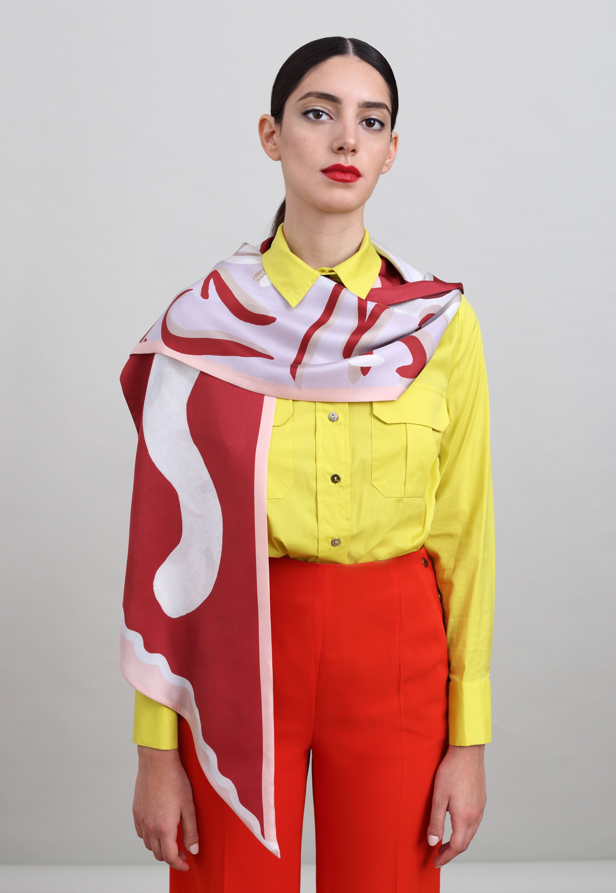 Leo Reversible Silk Scarf