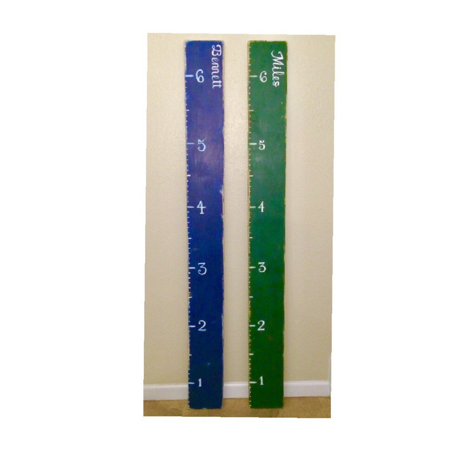 Kids Height Chart Large Colorful Wood Measuring Stick Kids Etsy