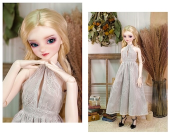 CII Workshop Sleeveless Lace Maxi Dress for SDGr/DD BJD