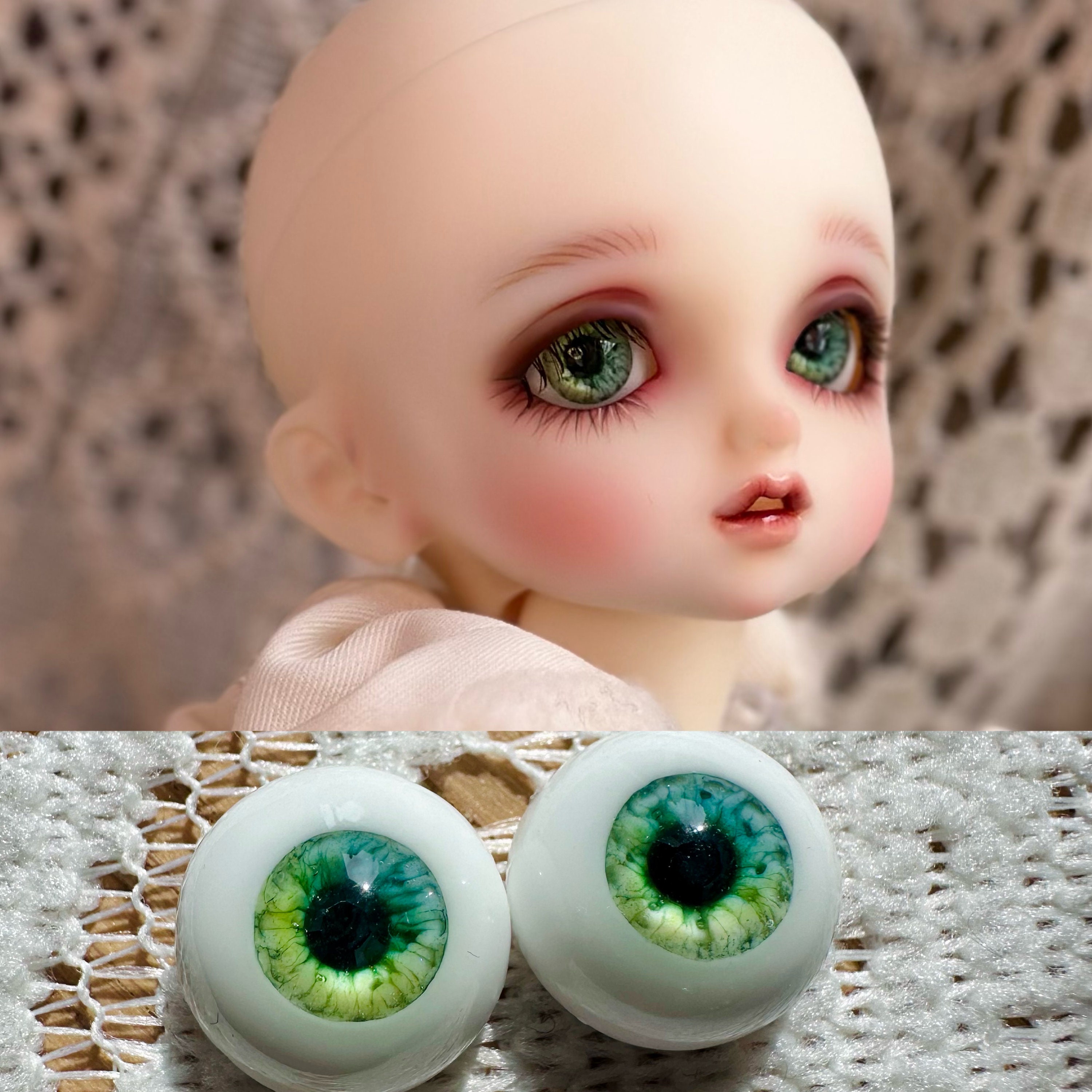 Ciiworkshop Resin Eyes With Crystal 14mm/16mm/18mm Dolls Eyes