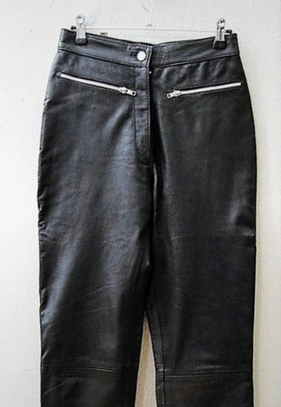 90s vintage leather pants - image 2