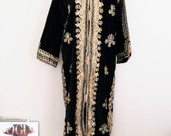 70's vintage velvet caftan