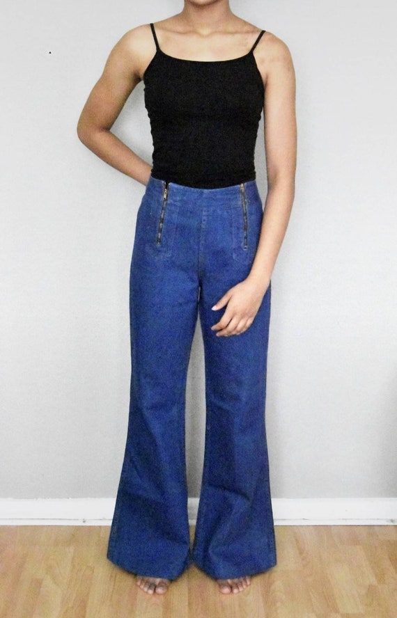 70s vintage whipped jeans