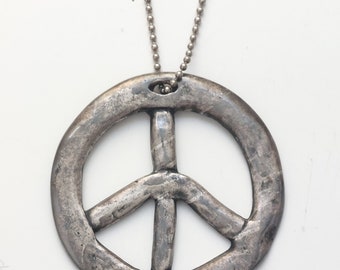 90s peace sign necklace