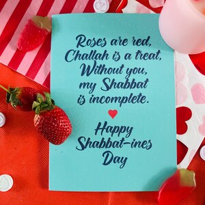 ¡Día de San Valentín judío! ¡Shabat! Shabbatine. Tarjeta romántica judía Tarjeta del día de San Valentín