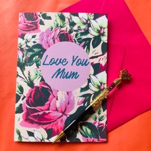 PERSONNALISEZ ! Je t'aime maman, fête des mères, maman, maman, maman, mimi, grand-mère, bubba, bubbie, nounou, carte d'anniversaire savta,