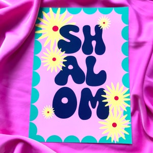 Shalom Jewish art print