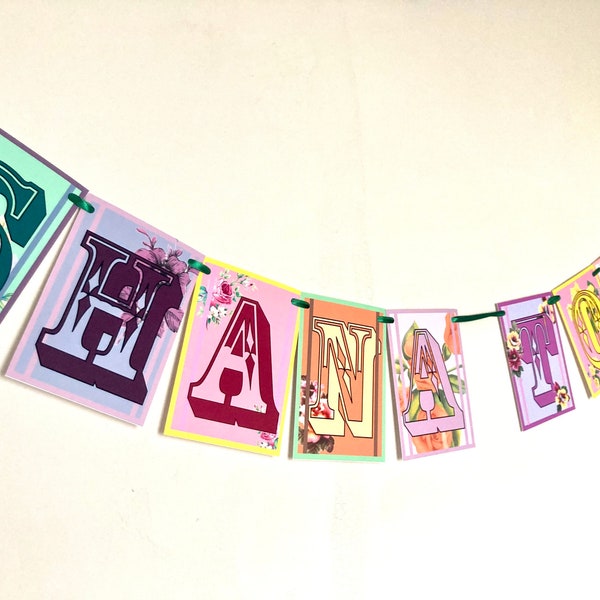 Shana Tova Banner. Rosh Hashanah decorations, Jewish new year bunting, Rosh hashana decor, Shana Tova Garland