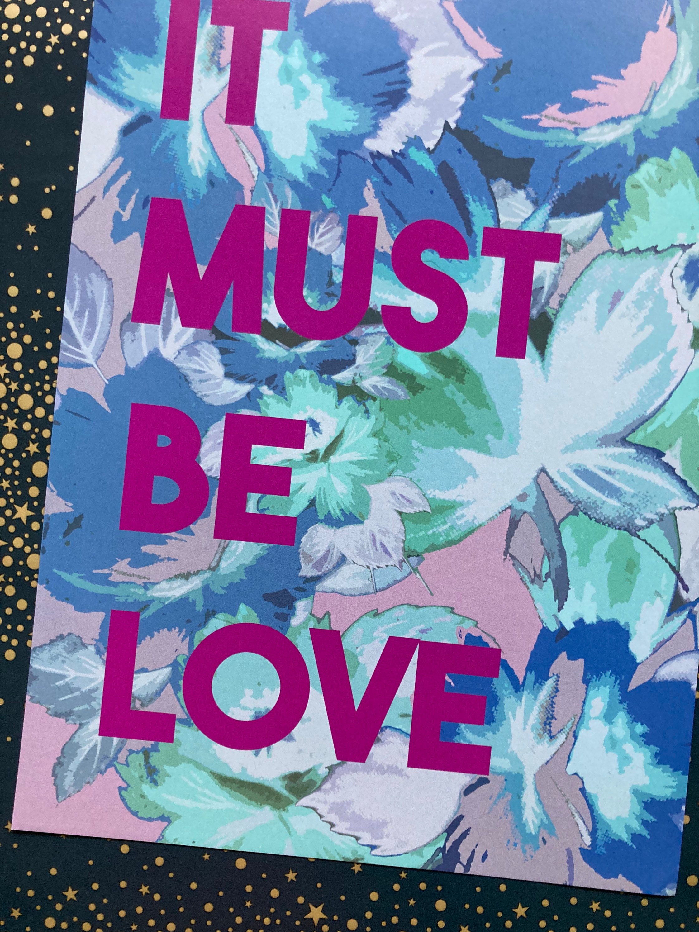 It Must Be Love Madness Song Lyric Print Various Colours Etsy UK