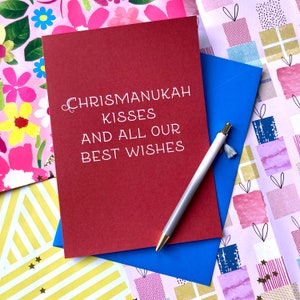 Vœux de Chrismanukah ! Carte de Hanoucca, carte de Noël d'un ami juif !, carte de Hanoucca, carte de fête juive, amis, 'Hanoucca drôle