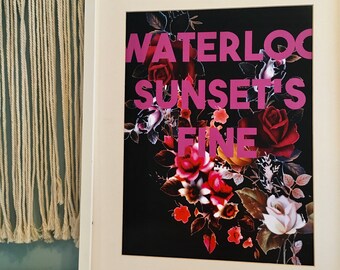 The Kinks, Waterloo sunsets fine, kunstafdruk, songteksten