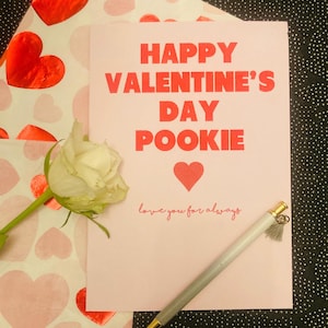 Alles Gute zum Valentinstag. liebe dich für immer. Valentinstagskarte für die Liebste/ den Liebsten