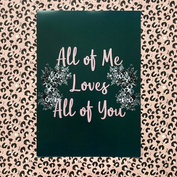 John legend all of me cover art