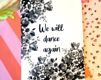 We will Dance again, Jewish art print, Jewish home, Jewish decor, Judaica,  jewish print, am Yisrael Chai,