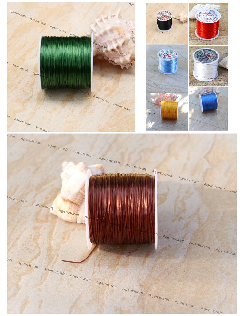 Crystal Stretch Floss: Elastic Beading Cord 0.8mm - 55m Spool, ET6