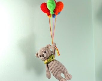 teddy bear cot mobile