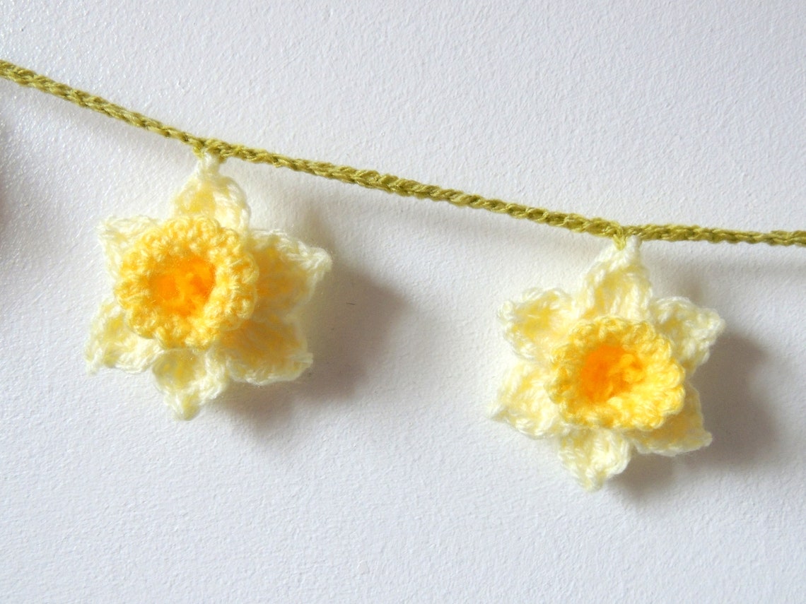 Daffodil Garland Daffodil Bunting Flower Garland Spring Etsy UK