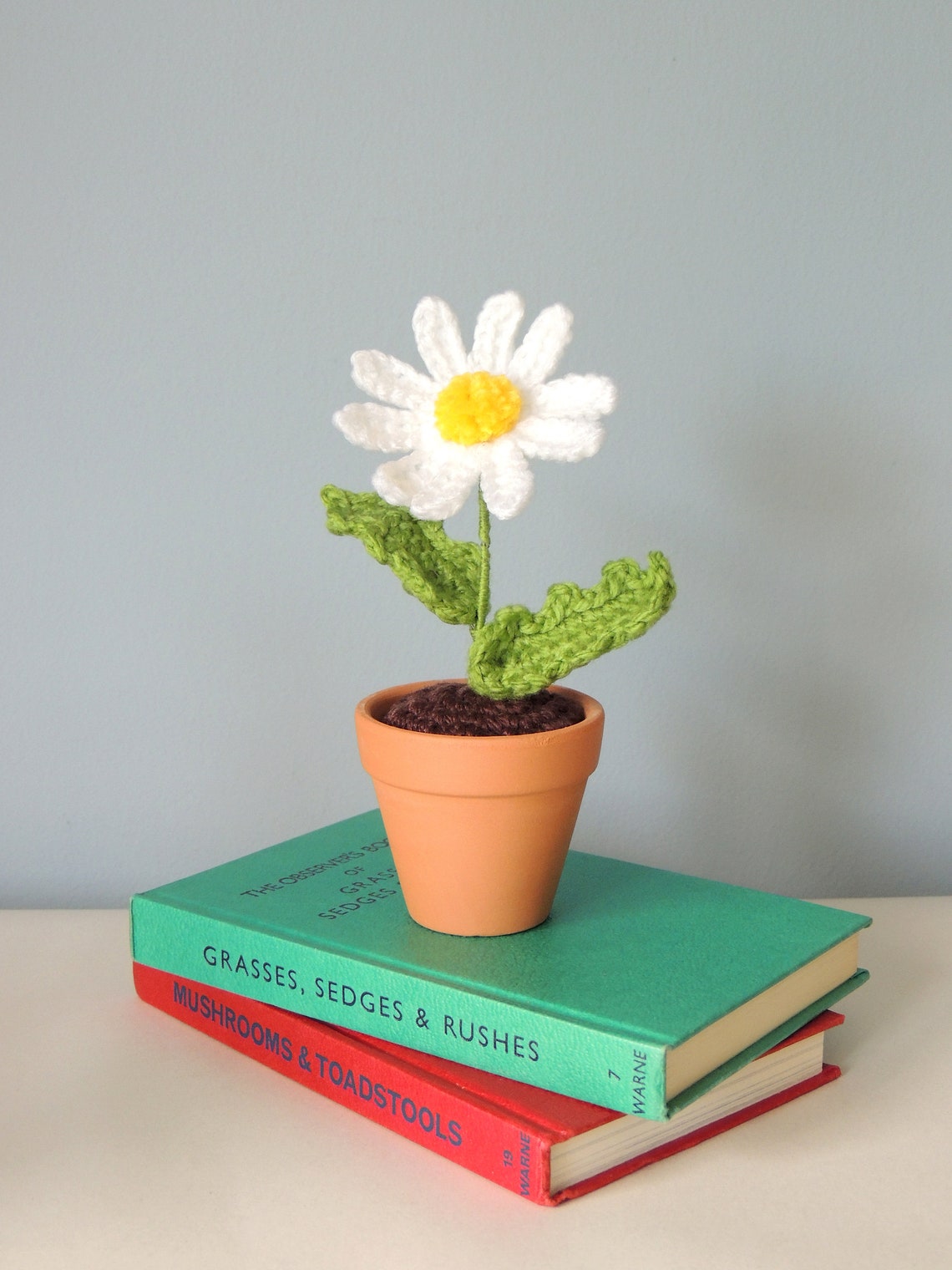 Crochet Daisy Crochet Flower in Pot Crochet Flower Etsy UK