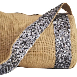 Yoga Mat Bag, Embellished Bag, Sequin Bag, Burlap Yoga Bags, Yoga Tote, Large Yoga Bag, Yoga Accessories, Gift For Her, Yoga Lover Present