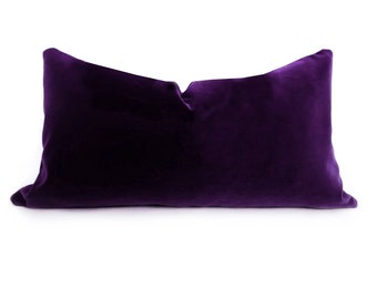 long purple pillow