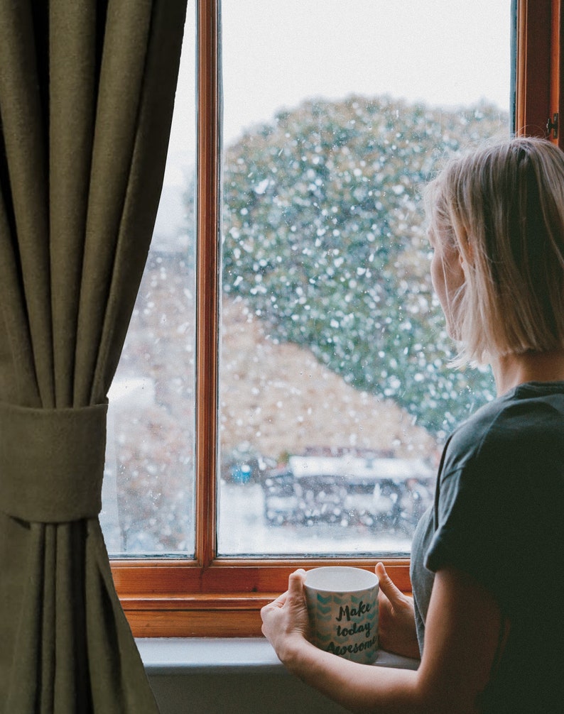 Amore Beaute Window and door curtains in lovely wool felt fabric. These curtains are crafted from soft felt fabric that is about 2mm thick.