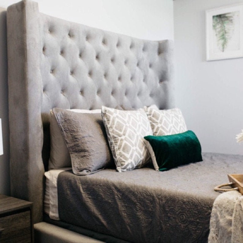 Emerald Green Lush Velvet and Oatmeal Linen Pillow Case Etsy