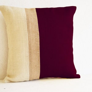 maroon pillow covers