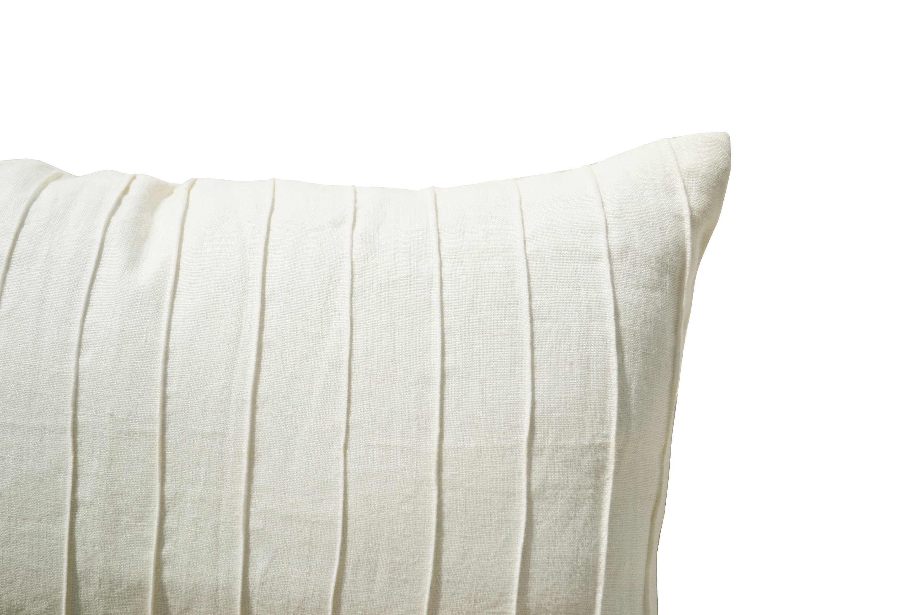 ivory textured pillow