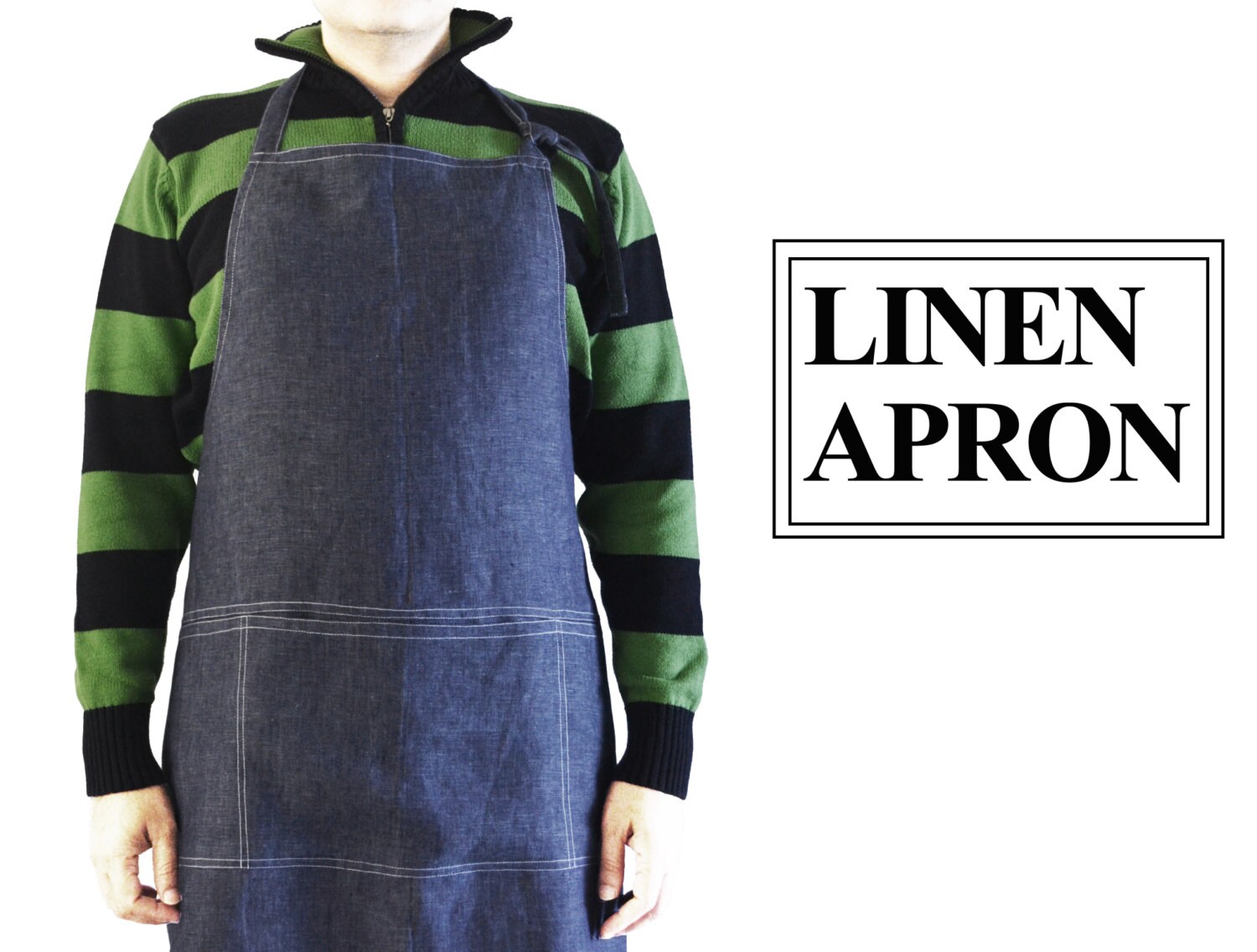 Linen Aprons for Men Men's Linen Apron for Kitchen Etsy
