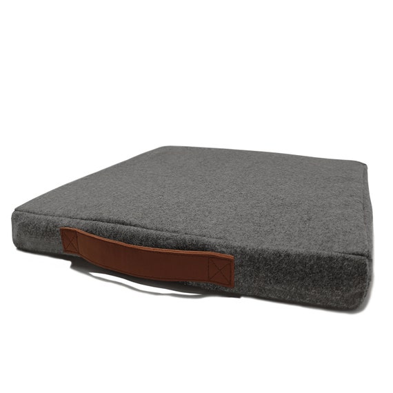 Cover for Chair Cushion With Genuine Leather Puller Dining Etsy