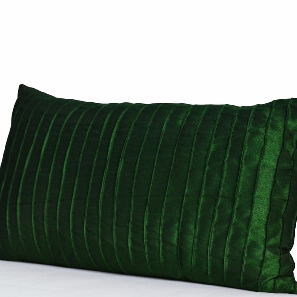 Green Lumbar Pillow Etsy