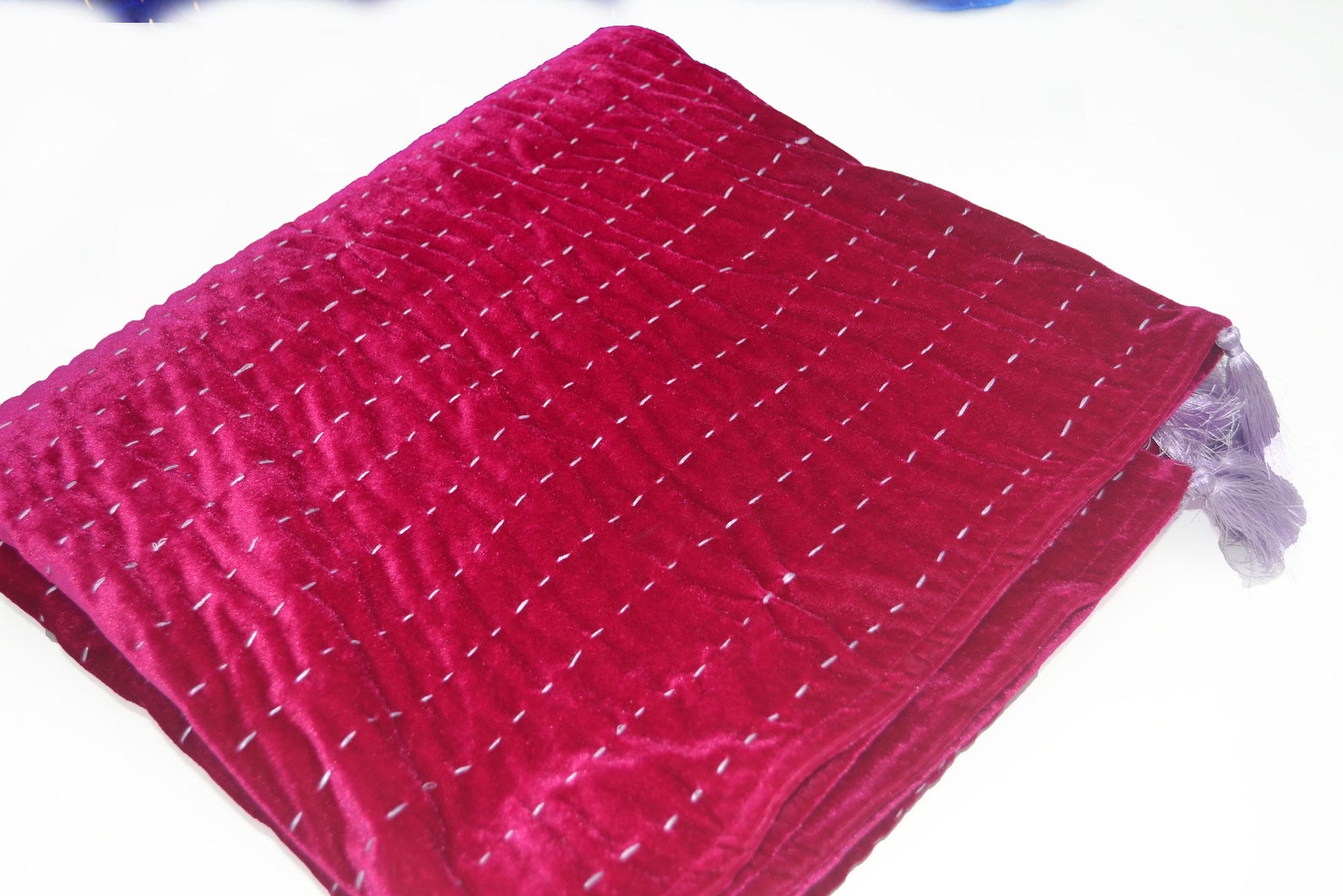 Fuchsia Throw Blanket Velvet Throw Blanket Pick Stitch Etsy