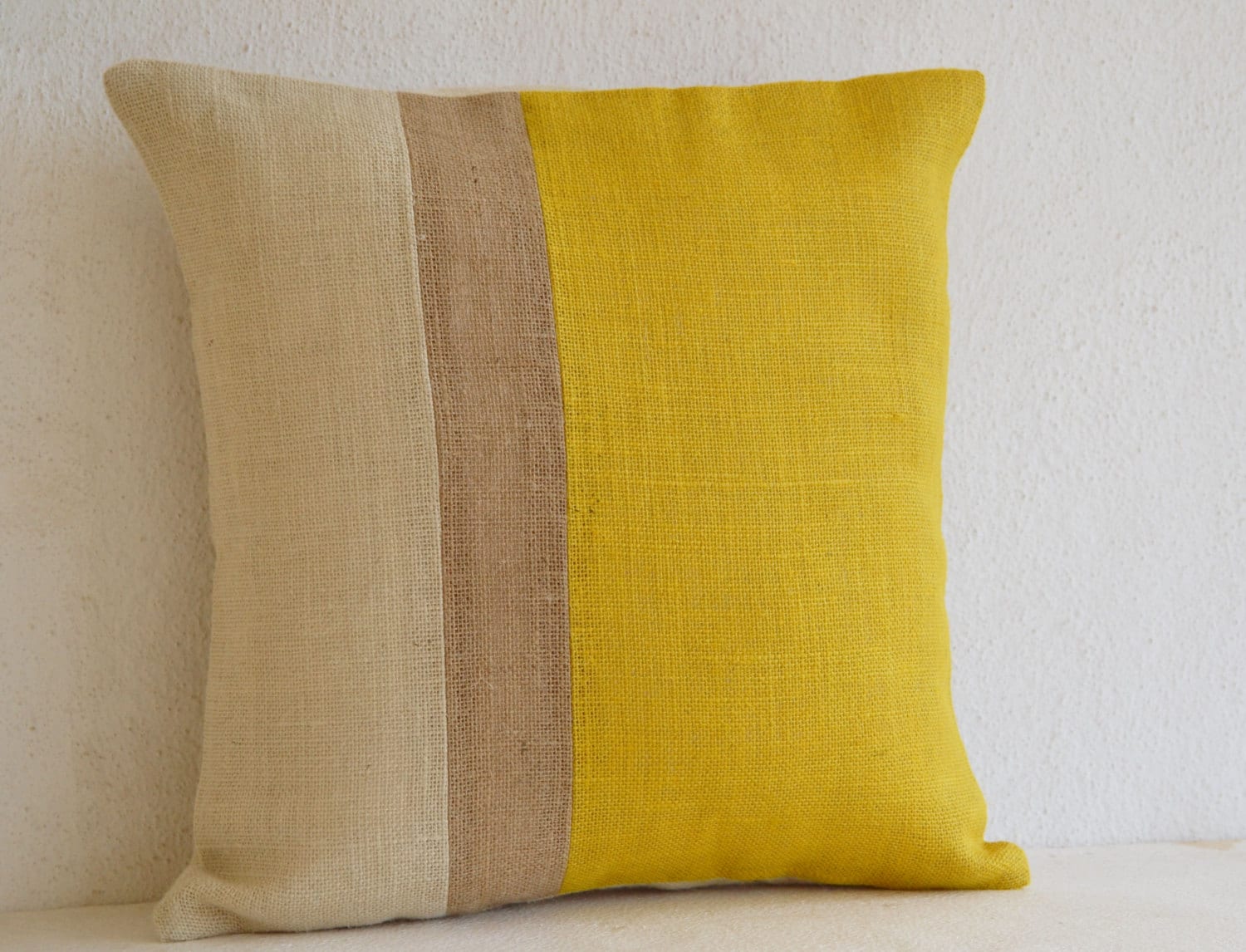 Yellow - Set of 2 Jahota Block Print Cotton Pillow Covers 09