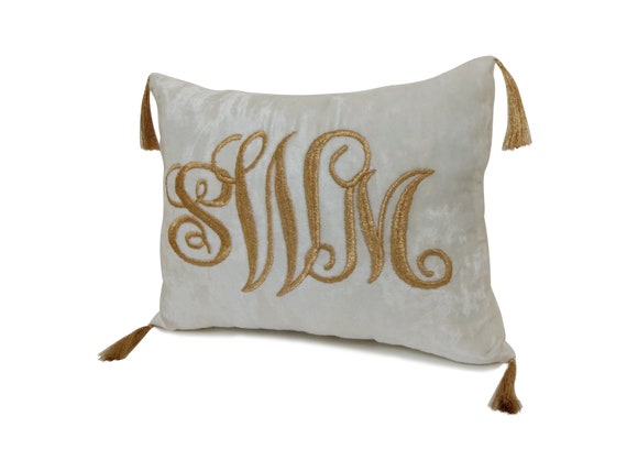 70% OFF Monogram Pillow,Embroidered Personalized Pillow, Couple Gifts,  Initial Gifts,Dorm Decor, Wedding Gifts,Birthday Gifts,Nursery Decor