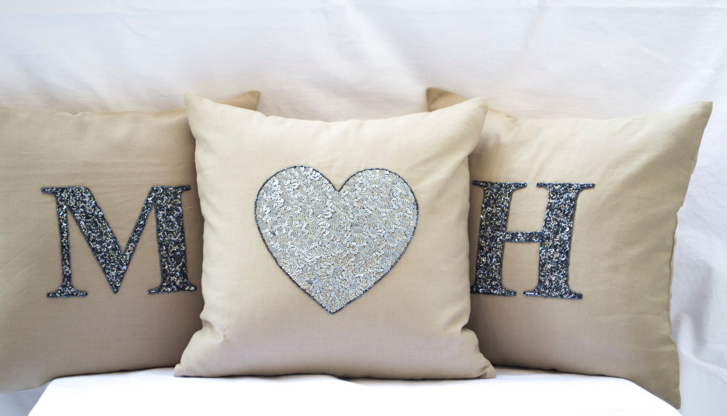 personalized monogrammed pillowcase set