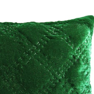 Emerald green top euro shams
