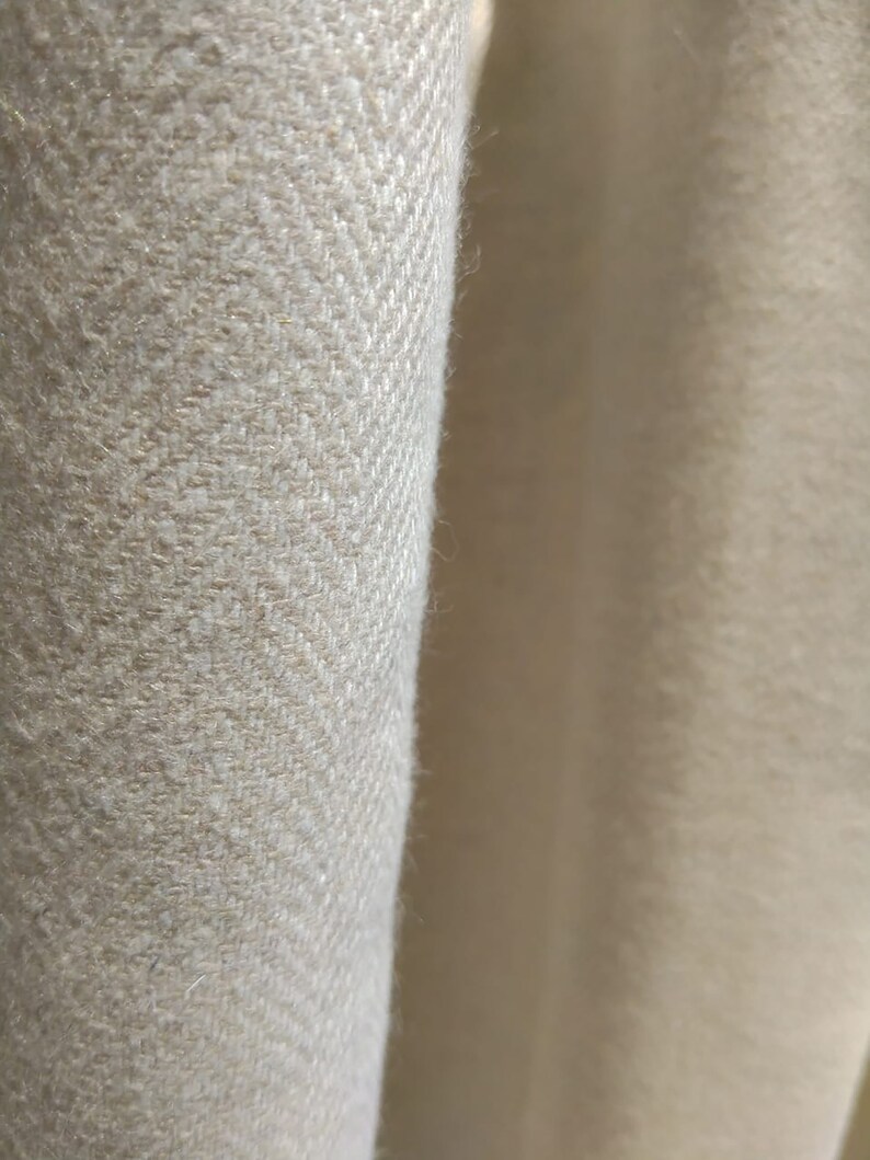 Chevron Wool Curtains Herringbone Wool Drapery for Winter Etsy