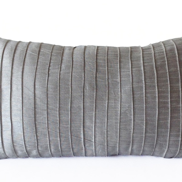 Grey Lumbar Pillow Etsy