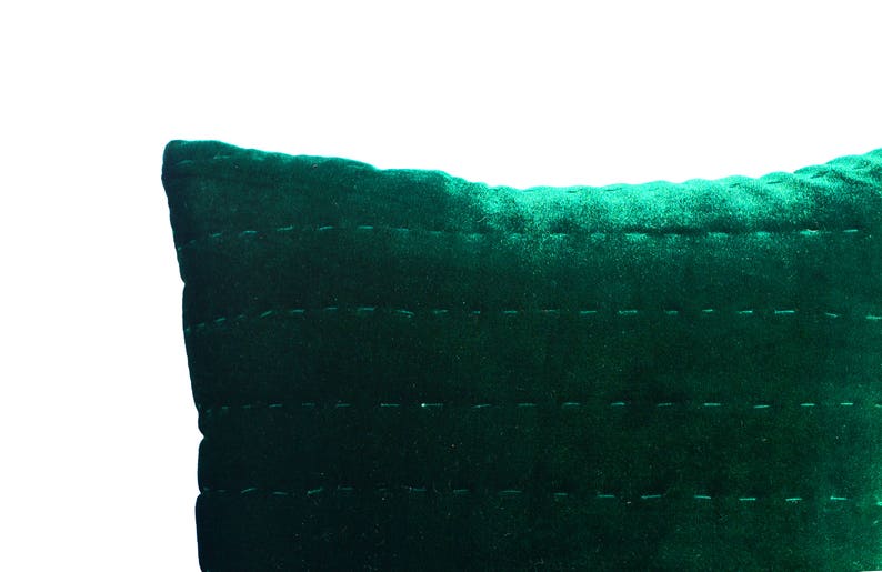 Green Velvet Pillow Emerald Green Pillow Cover Euro Shams Etsy