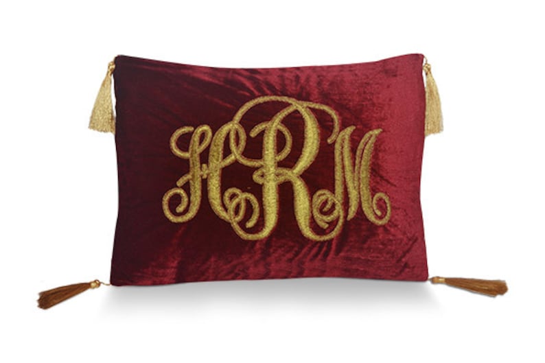 Velvet Cushion Covers Monogrammed Pillow Gold Pillow Covers Etsy