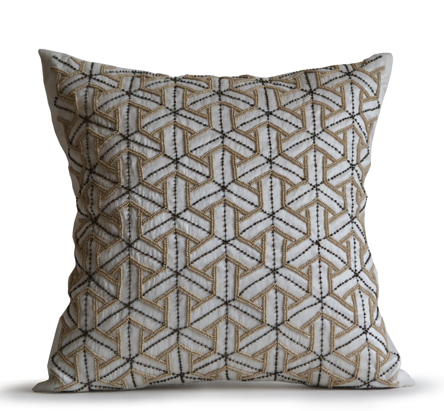 Beige gray pillow geometric pillow neutral geometric Etsy