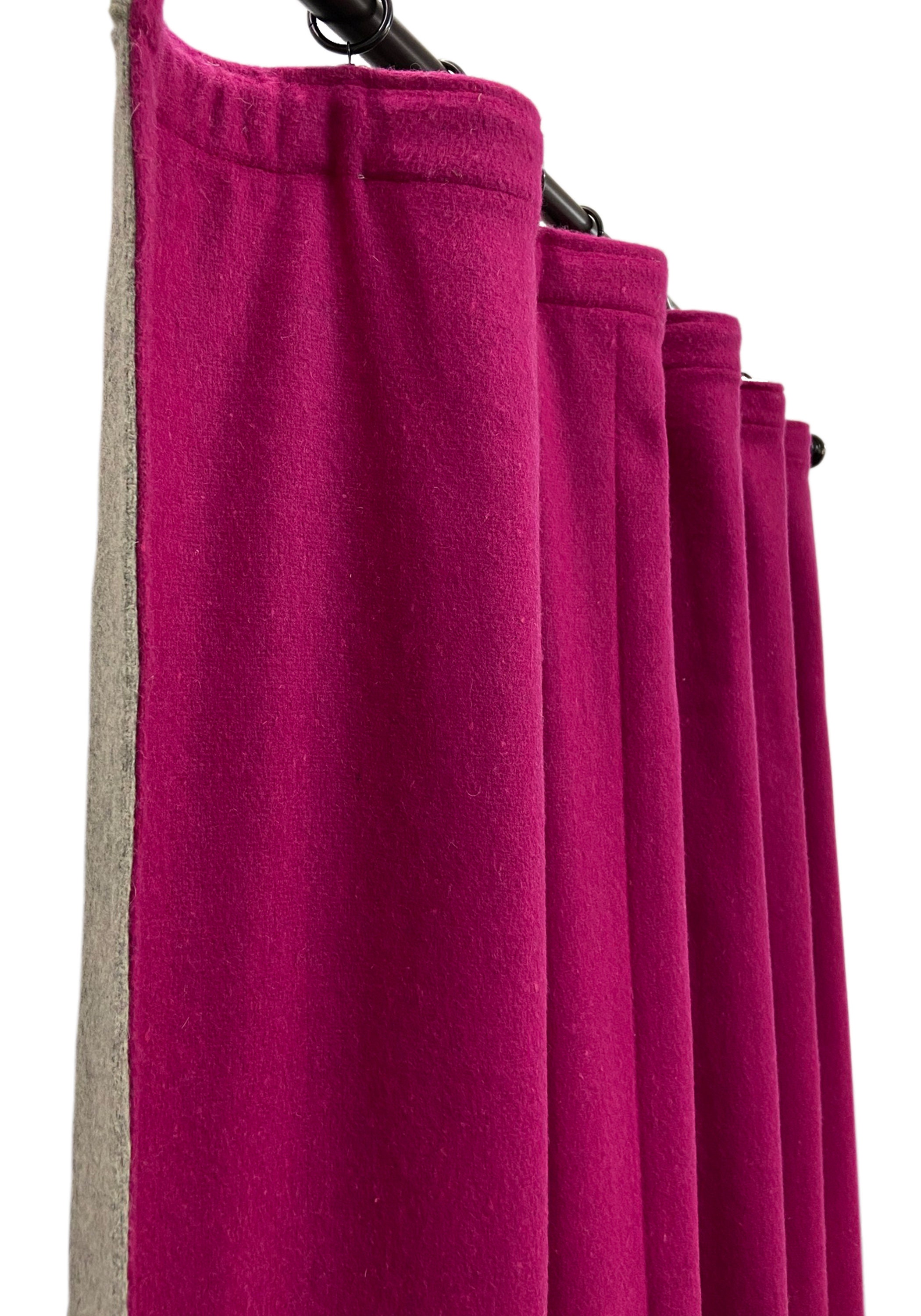 Double Layer Wool Felt Curtains Winter Cottage Curtains Etsy