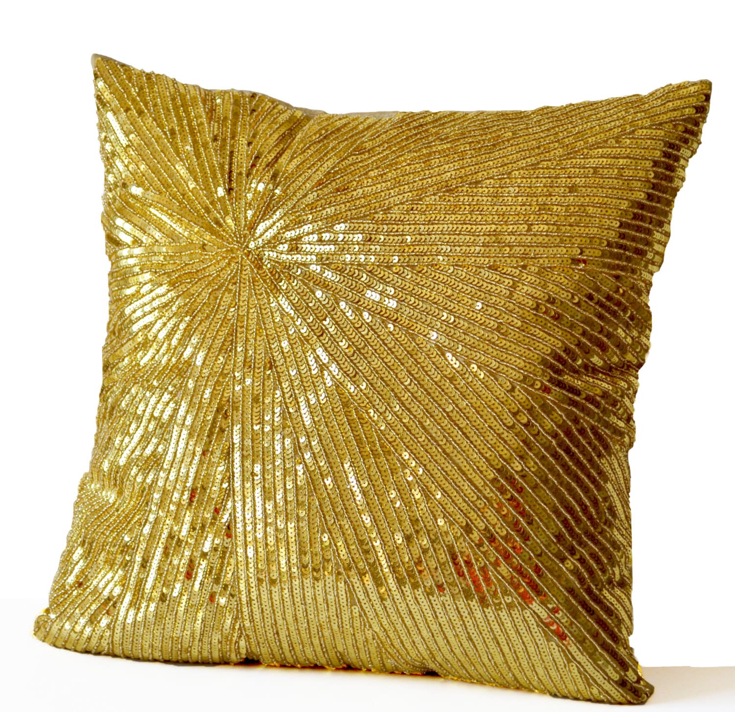 Gold Pillow Cover Gold Decorative Pillows Gold Glitter Etsy