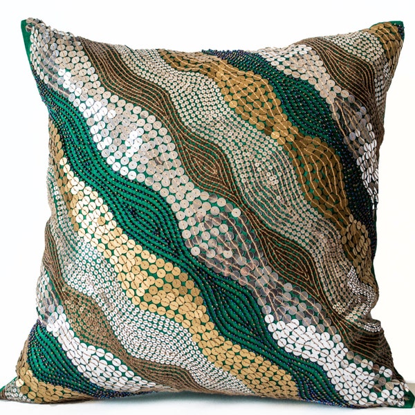 Silver Throw Pillow Etsy