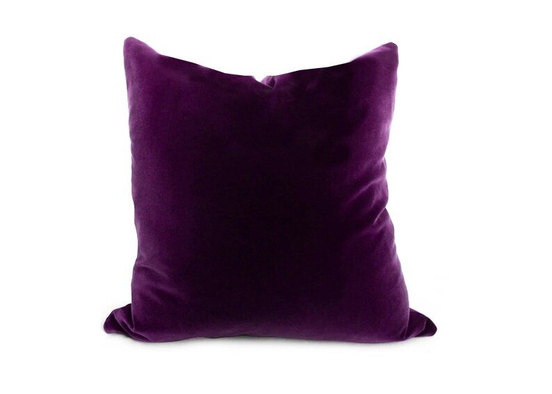 Velvet Pillow Covers Oversized Lumbar Pillow Navy Velvet Pillow Square Pillow Long Pillow For Bed Purple Cotton Velvet Pillow Cover