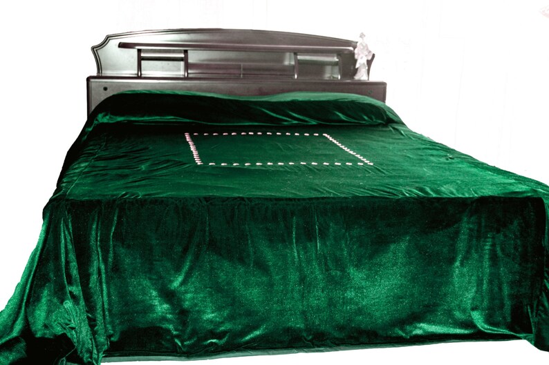 Velvet Bedding Velvet Bedspread Velvet Duvet Cover Emerald Etsy