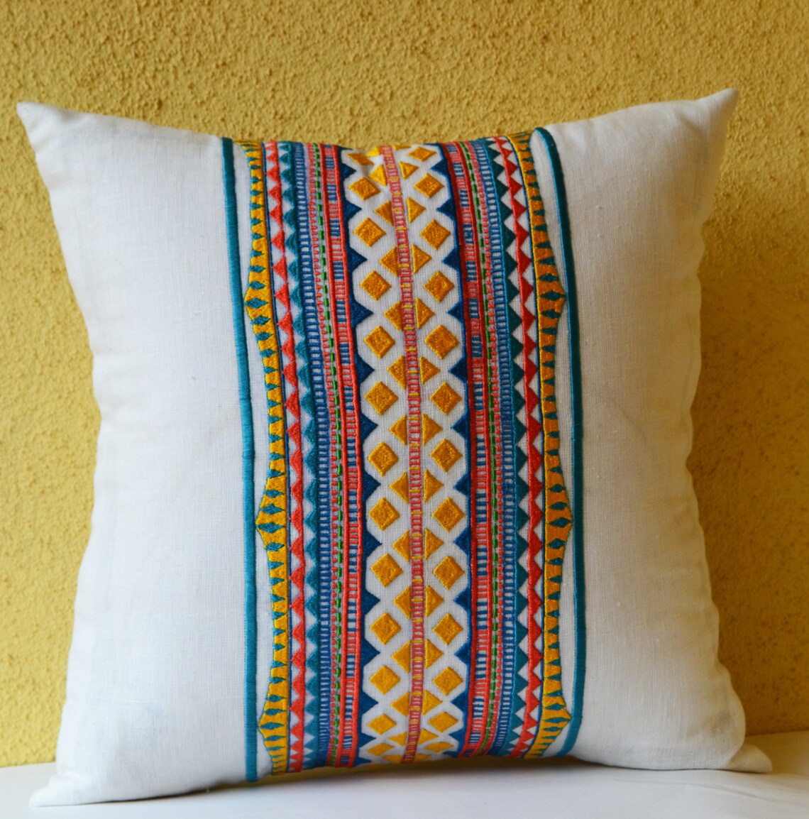 Aztec Pillow Cover Aztec Throw Pillow Mexican Throw Pillows Etsy