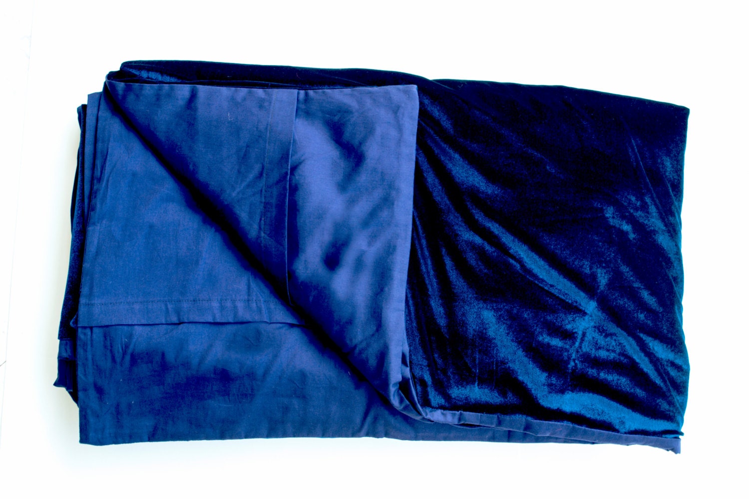 Velvet Bedspread Navy Bedcover Gold Sequin Embroidery Velvet Etsy